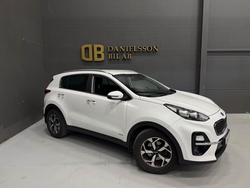 Vit Begagnad 2019 Kia Sportage SUV | 219 800 kr (Bra pris) - Bild 1/4