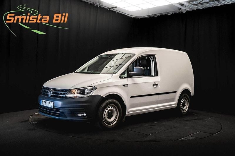 Vit Begagnad 2020 VW Caddy Minibuss | 198 600 kr (Marknadspris) - Bild 1/3