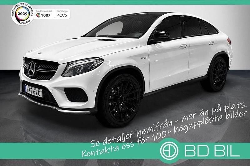 Vit Begagnad 2016 Mercedes GLE43 AMG AMG Sportkupé | 399 700 kr - Bild 1/3