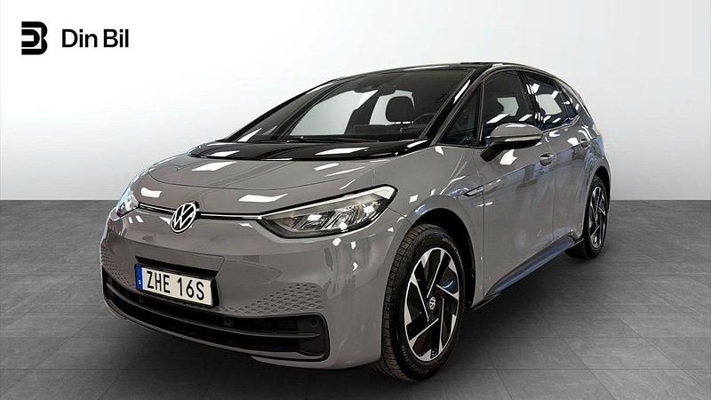 Grå Begagnad 2022 VW ID.3 Pro Performance Halvkombi | 299 900 kr (Lite dyr) - Bild 1/4