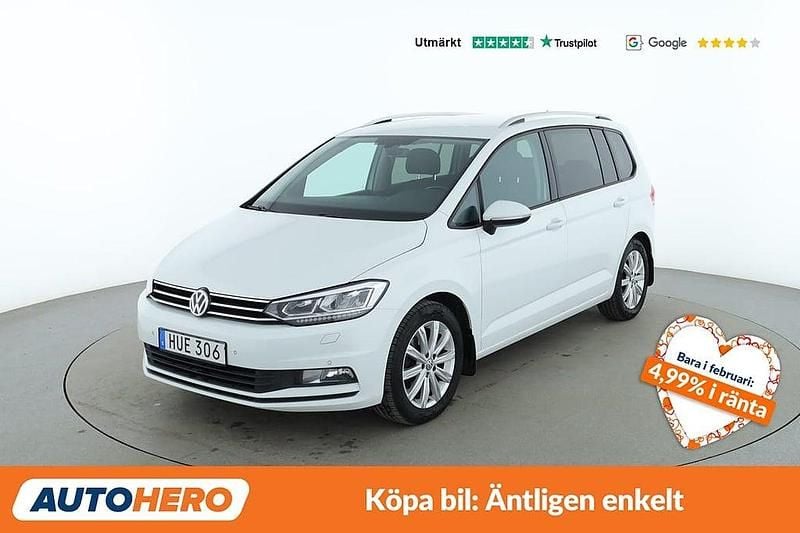 Begagnad VW Touran 112 HK (82 kW) 2015 Vit Minibuss