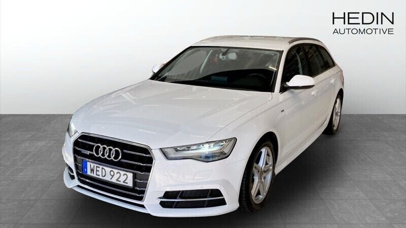 Vit (white) Begagnad 2016 Audi A6 S-Line Kombi | 188 800 kr (Bra pris) - Bild 1/4