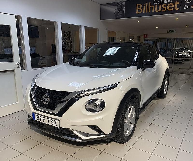 Vit Begagnad 2019 Nissan Juke N-Connecta SUV | 159 800 kr (Bra pris) - Bild 1/3