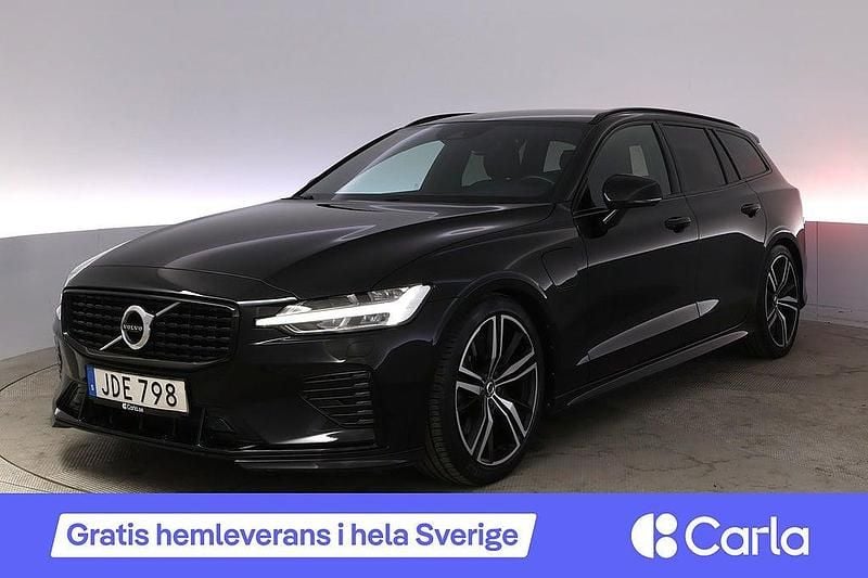 Svart Begagnad 2021 Volvo V60 R-Design Kombi | 394 900 kr (Marknadspris) - Bild 1/4