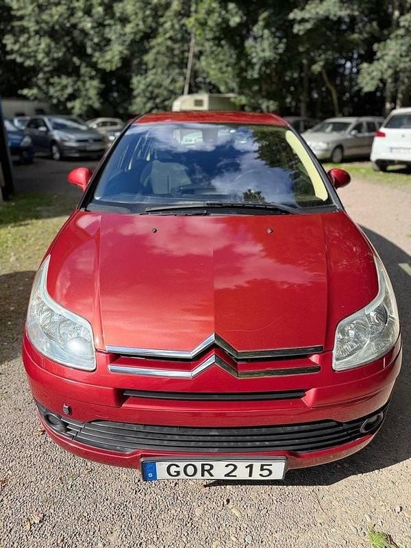 Röd Begagnad 2008 Citroën C4 Halvkombi | 15 500 kr (Bra pris) - Bild 1/4