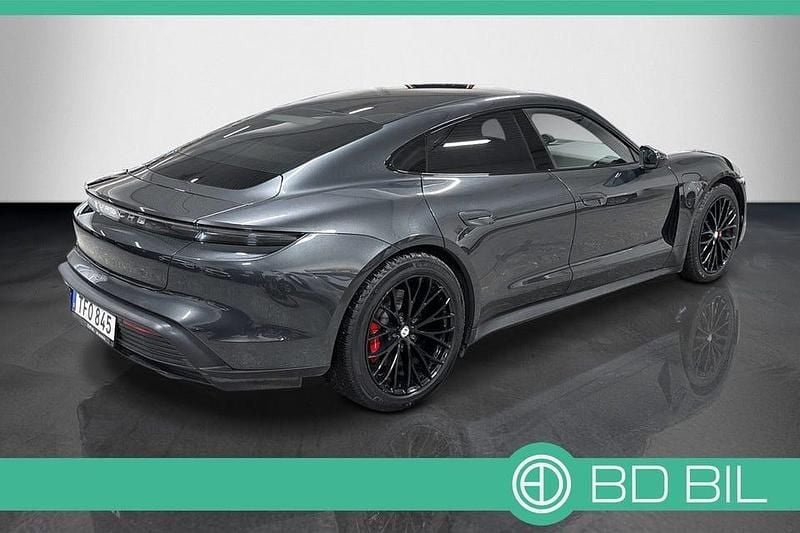 Begagnad Porsche Taycan 4S 360 kW (490 HK) 2020 Mörkgrå Sedan