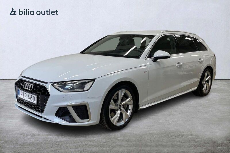 Vit Begagnad 2021 Audi A4 S-Line Kombi | 329 000 kr (Bra pris) - Bild 1/4