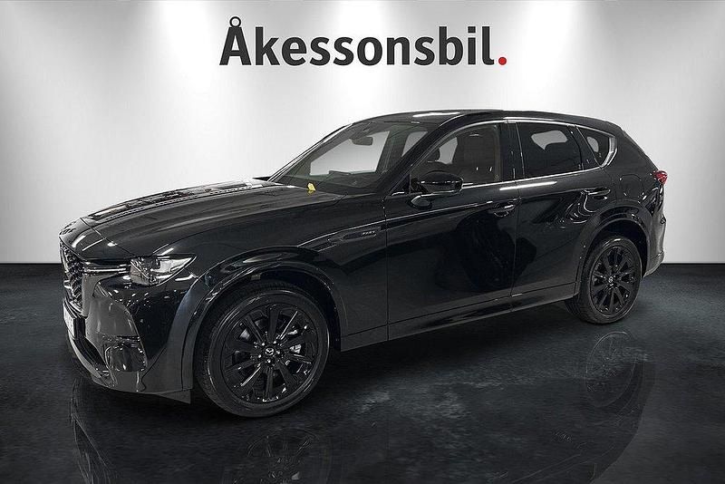 Jet black metallic Ny 2025 Mazda CX-60 Homura-Line SUV | 644 900 kr (Marknadspris) - Bild 1/4