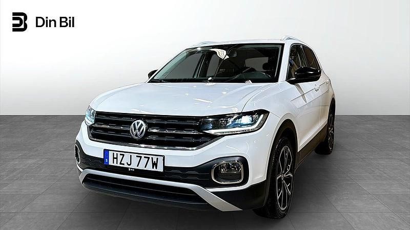 Pure white Begagnad 2020 VW T-Cross Design SUV | 204 900 kr (Marknadspris) - Bild 1/4