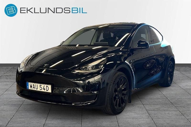 Svart Begagnad 2023 Tesla Model Y Long Range AWD SUV | 439 900 kr (Bra pris) - Bild 1/4