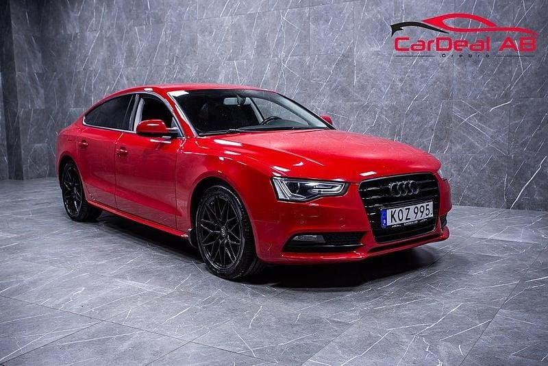Röd Begagnad 2012 Audi A5 Sportback Comfort Halvkombi | 109 800 kr (Marknadspris) - Bild 1/4