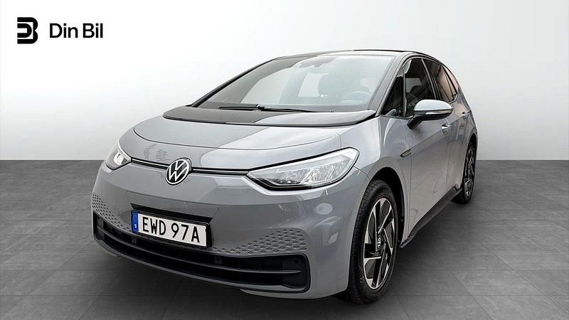 Grå Begagnad 2022 VW ID.3 Comfortline Halvkombi | 274 900 kr (Marknadspris) - Bild 1/4
