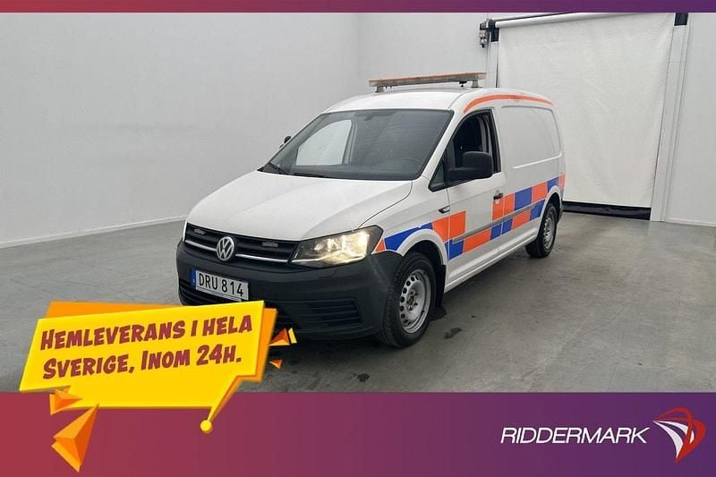 Vit Begagnad 2018 VW Caddy Maxi Minibuss | 169 800 kr (Marknadspris) - Bild 1/3