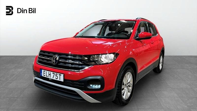 Röd Begagnad 2019 VW T-Cross Comfortline SUV | 164 900 kr (Marknadspris) - Bild 1/4