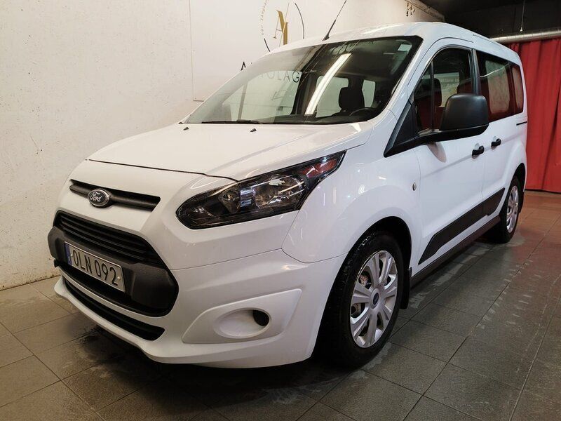 Vit Begagnad 2016 Ford Tourneo Connect Minibuss | 129 900 kr - Bild 1/4