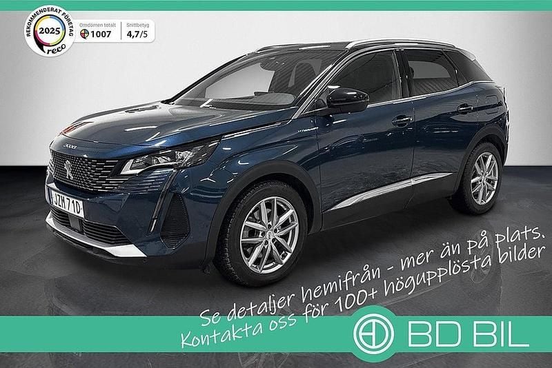 Begagnad Peugeot 3008 GT-line 301 HK (221 kW) 2021 Blå SUV