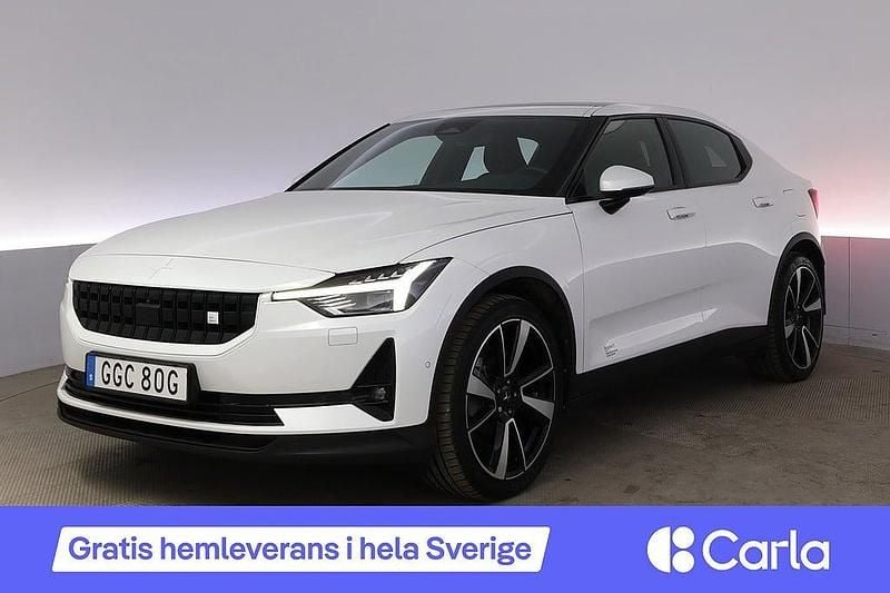Begagnad Polestar 2 Pilot 309 kW (421 HK) 2020 Vit Halvkombi