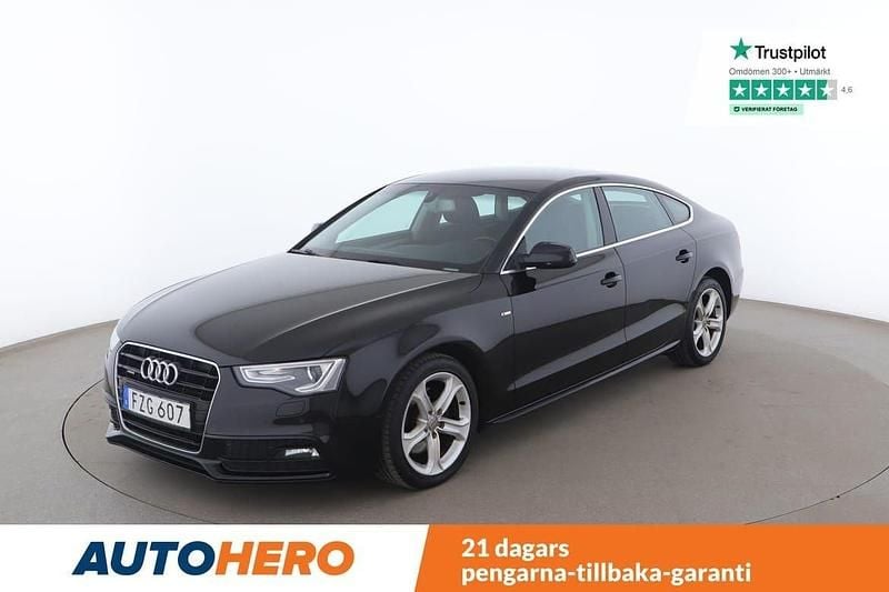 Svart Begagnad 2016 Audi A5 Sportback Sport Halvkombi | 149 000 kr (Bra pris) - Bild 1/4