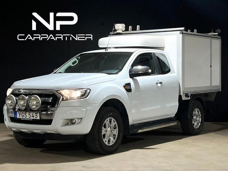 Vit Begagnad 2017 Ford Ranger XLT Pickup | 169 900 kr (Marknadspris) - Bild 1/4