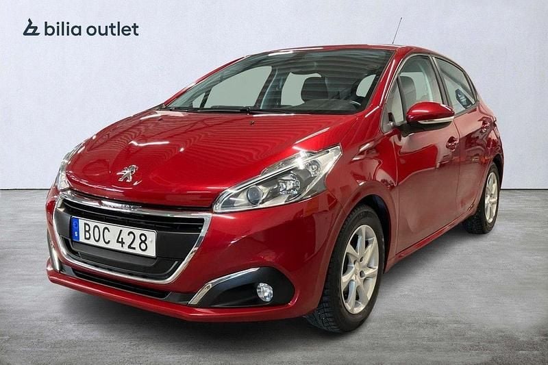 Röd Begagnad 2017 Peugeot 208 Halvkombi | 104 000 kr (Marknadspris) - Bild 1/4