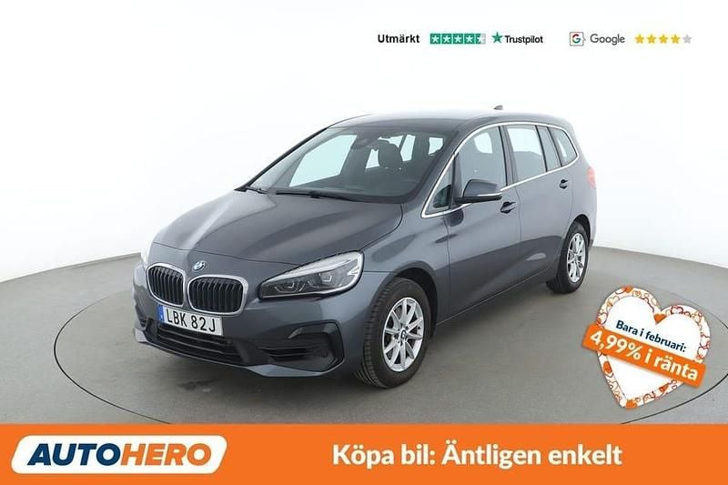 Begagnad BMW 218 Gran Tourer Advantage 141 HK (103 kW) 2019 Grå Minibuss