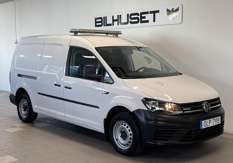 Vit Begagnad 2017 VW Caddy Maxi Minibuss | 159 900 kr (Marknadspris) - Bild 1/4