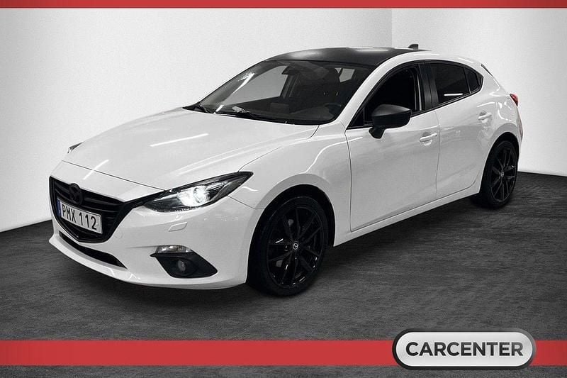 Vit Begagnad 2014 Mazda 3 Inclusive Halvkombi | 99 500 kr (Marknadspris) - Bild 1/4