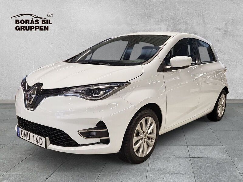 Vit Begagnad 2022 Renault Zoe Zen Halvkombi | 159 000 kr (Bra pris) - Bild 1/4