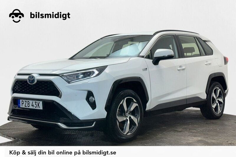 Vit Begagnad 2021 Toyota RAV4 Hybrid SUV | 409 600 kr (Bra pris) - Bild 1/3