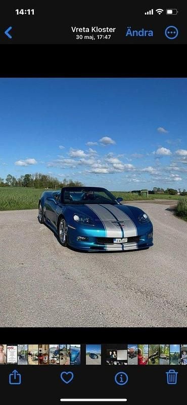 Blå Begagnad 2011 Chevrolet Corvette Grand Sport Sport Cab | 480 000 kr - Bild 1/4