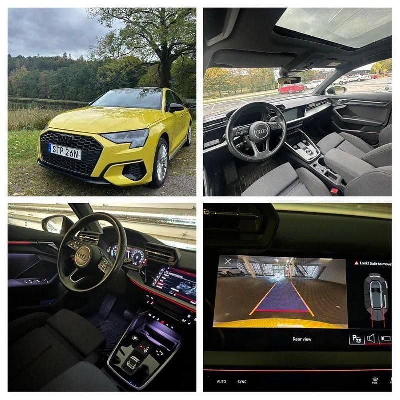 Gul Begagnad 2021 Audi A3 Sportback Comfort Halvkombi | 249 000 kr (Marknadspris) - Bild 1/4