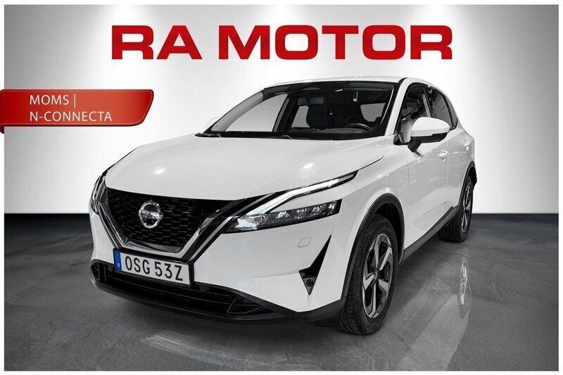 Vit Begagnad 2022 Nissan Qashqai N-Connecta SUV | 248 900 kr (Bra pris) - Bild 1/4