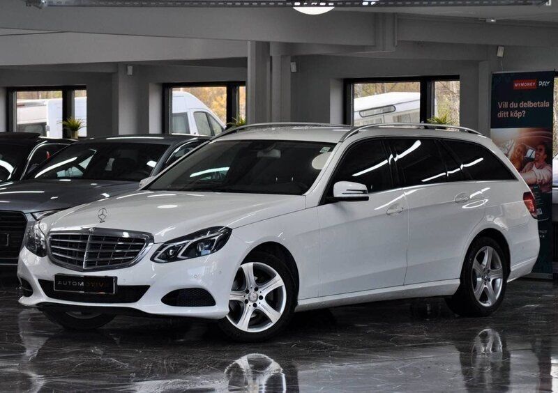 Vit Begagnad 2014 Mercedes E220 Classic Kombi | 179 900 kr (Marknadspris) - Bild 1/4