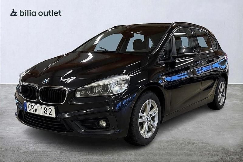Svart Begagnad 2016 BMW 218 Active Tourer Minibuss | 65 000 kr (Marknadspris) - Bild 1/4