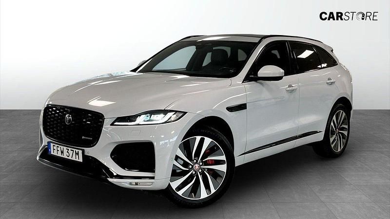 Vit Begagnad 2021 Jaguar F-Pace R-Dynamic SUV | 469 900 kr - Bild 1/4