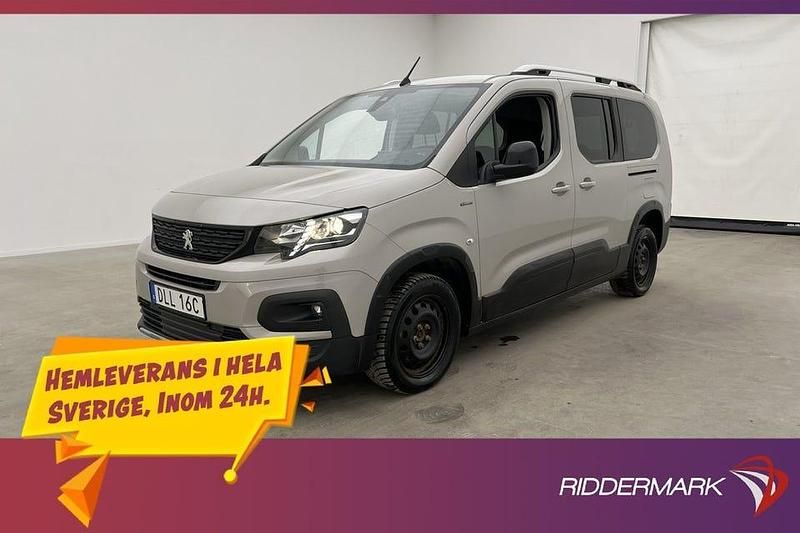 Begagnad Peugeot Rifter GT-line 131 HK (96 kW) 2020 Grå Minibuss