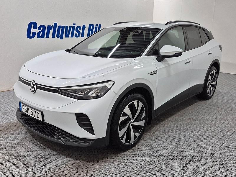 Vit (glaciärvit metallic) Begagnad 2023 VW ID.4 Pro Performance SUV | 379 000 kr (Marknadspris) - Bild 1/4