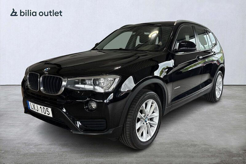 Svart Begagnad 2015 BMW X3 SUV | 164 900 kr (Marknadspris) - Bild 1/4