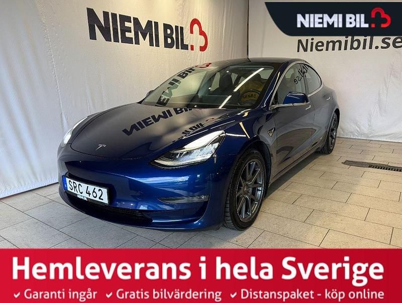 Blå Begagnad 2019 Tesla Model 3 Long Range AWD Sedan | 249 900 kr (Lite dyr) - Bild 1/3