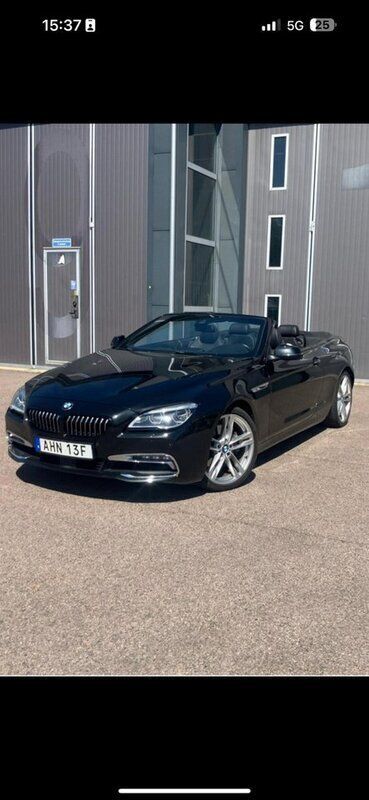Grå Begagnad 2015 BMW 640 Cabriolet Cab | 399 000 kr - Bild 1/4