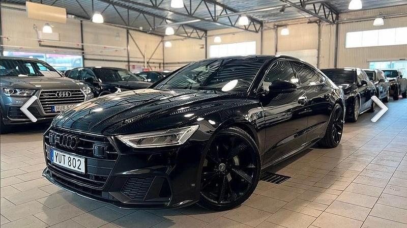 Svart Begagnad 2018 Audi A7 Halvkombi | 459 900 kr - Bild 1/4