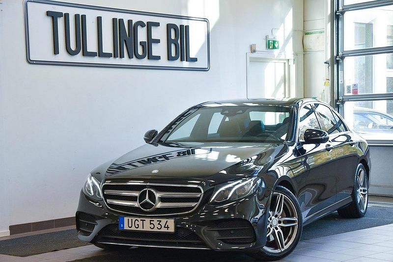 Svart Begagnad 2016 Mercedes E220 AMG Sedan | 309 800 kr (Lite dyr) - Bild 1/4
