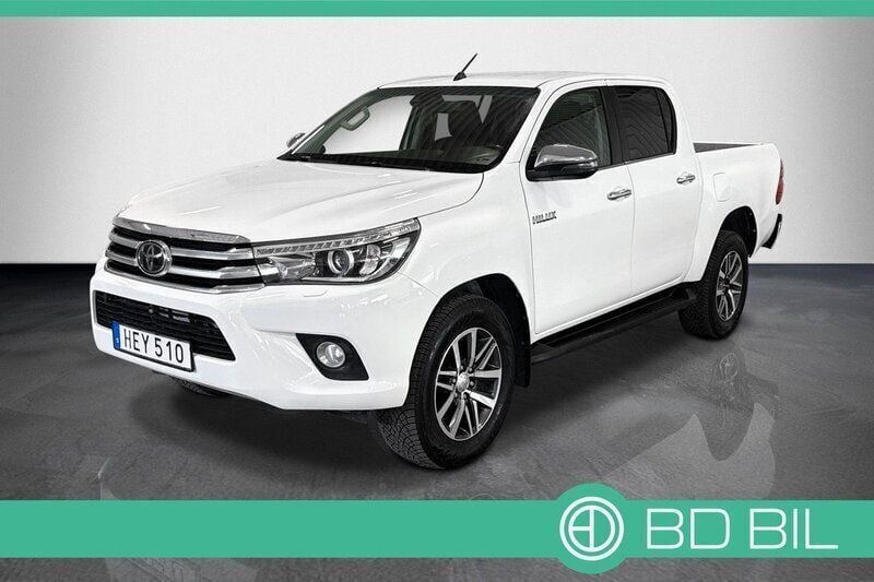 Vit Begagnad 2018 Toyota HiLux Premium Pickup | 359 900 kr (Bra pris) - Bild 1/3
