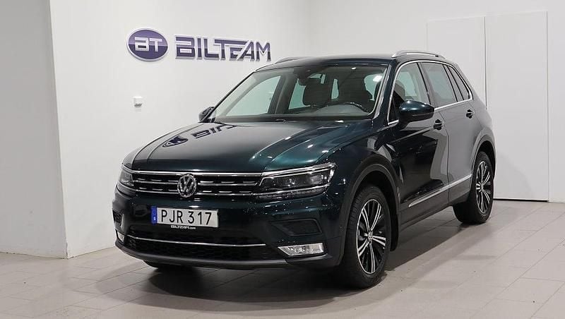 Begagnad VW Tiguan GT 190 HK (139 kW) 2017 Mörkgrön SUV