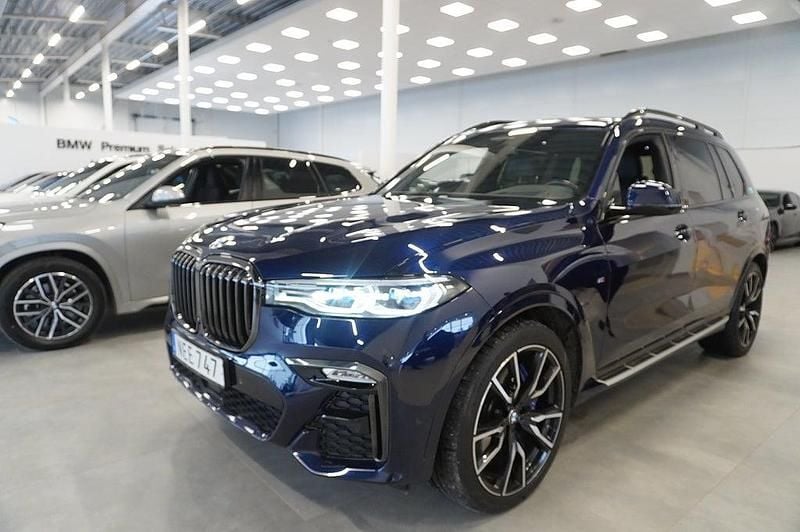 Begagnad BMW X7 M Sport 340 HK (250 kW) 2021 Tanzanite blå metallic SUV