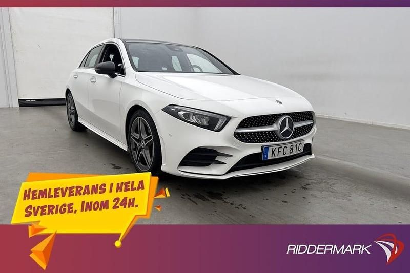 Vit Begagnad 2019 Mercedes A180 AMG Halvkombi | 234 900 kr (Marknadspris) - Bild 1/3