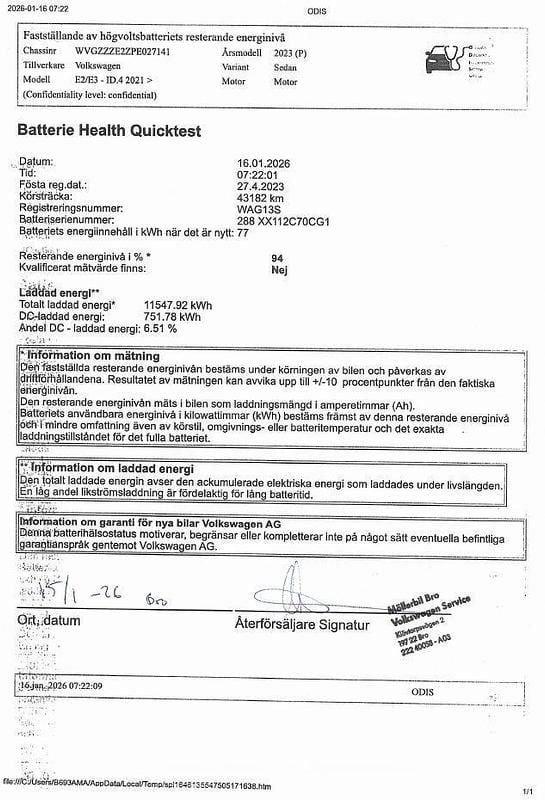 Begagnad VW ID.4 Pro Performance 150 kW (204 HK) 2023 Moonstone grey SUV