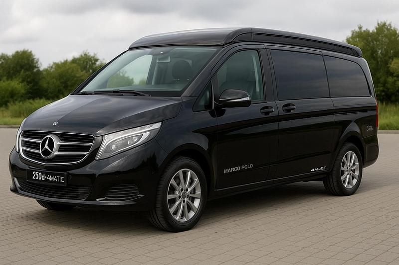 Grå Begagnad 2021 Mercedes V250 Marco Polo Minibuss | 859 999 kr - Bild 1/4