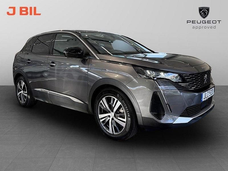 Grå Begagnad 2022 Peugeot 3008 Allure SUV | 274 900 kr (Marknadspris) - Bild 1/4