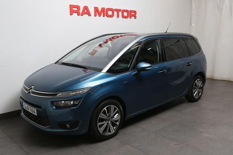 Blå (blå metallic ) Begagnad 2015 Citroën Grand C4 Picasso Minibuss | 159 900 kr (Marknadspris) - Bild 1/3